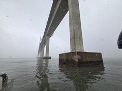 2500t급 화물선, 신안 천사대교 교각 접촉…큰 피해 없어