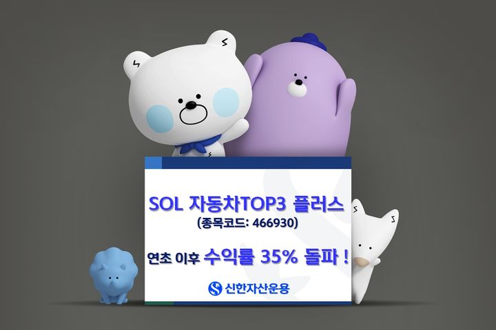 "땡큐 현대차"…SOL 자동차TOP3 플러스 올들어 35%↑