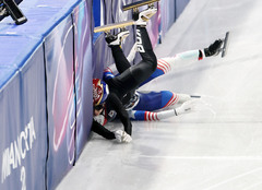 쇼트트랙 혼성계주, 김길리와 미국 선수 충돌로 메달 획득 실패 [뉴시스Pic]