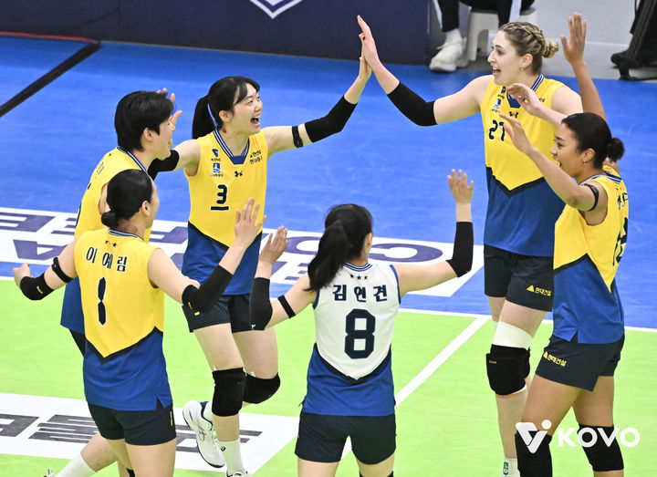 여자배구 현대건설과 기업은행 경기 시간 조정