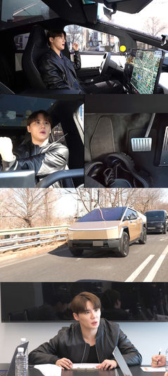 김준수, 테슬라 사이버트럭 공개…국내 1호 차주 클래스