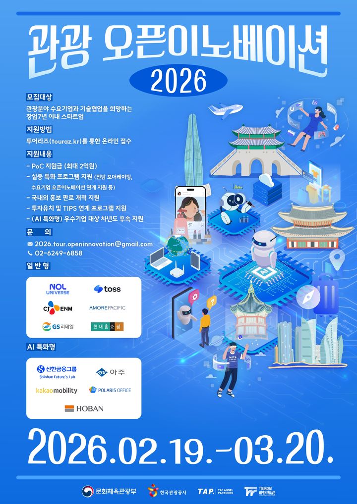 “대기업과 협업할 스타트업 손!” 문체부·관광공사, ‘관광 오픈이노베이션’