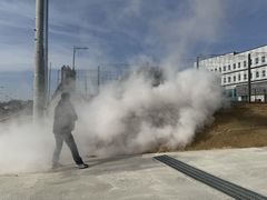 "그저 반응했을 뿐" 보은 소방관, 옥천 전신주 화재 초기진압