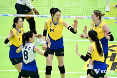 2위 현대건설, 1위 도로공사 꺾고 승점 2차 추격…삼성화재 10연패