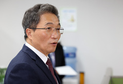 '사퇴' 이학재 인천공항공사 사장 "지방선거 출마 전혀 고려하지 않아" [뉴시스Pic]