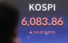 새 역사 쓴 코스피 '6000 시대' 개막…시총 5000조원 돌파(종합)