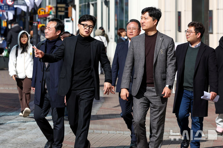 대구 동성로 찾은 한동훈 전 대표