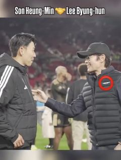 손흥민 만난 이병헌 가슴에 제네시스 로고…이병헌 측 "개인적으로 착용"