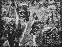 비닐봉지에서 환생한 꽃사슴·라쿤…서래마을 스페이스엘, 김윤 개인전