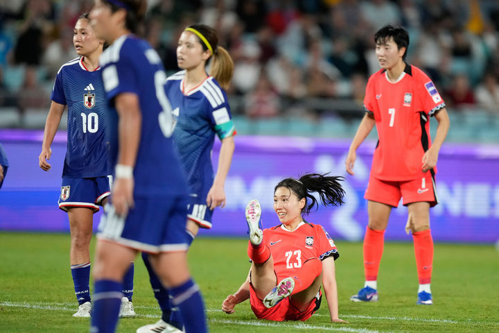 여자 축구 대표팀 일본에 막혀 결승행 좌절 [뉴시스Pic]