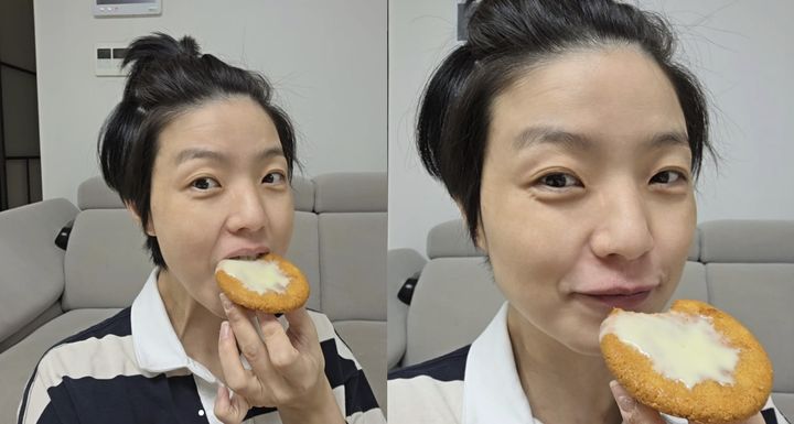 '둘째 임신' 안영미, 버터떡 유행 탑승