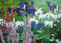 꽃과 빛의 파동…김일해 “그릴 때 가장 행복”[아트서울]