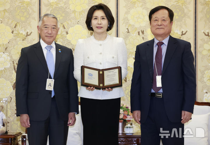 김혜경 여사, 국제백신연구소 명예 韓후원회장 추대 [뉴시스Pic]