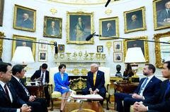 트럼프 연설에 日 "대화 통한 문제 해결 중요…협상, 좋은 방향 향하길"(종합)