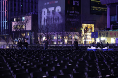 BTS 공연이 끝난 광화문광장