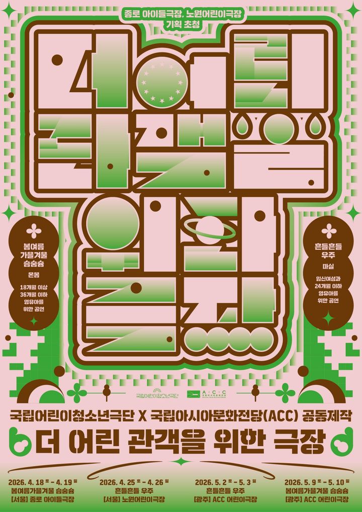 '더 어린 관객을 위한 극장' 찾아온다…영유아극 2편 서울·광주서