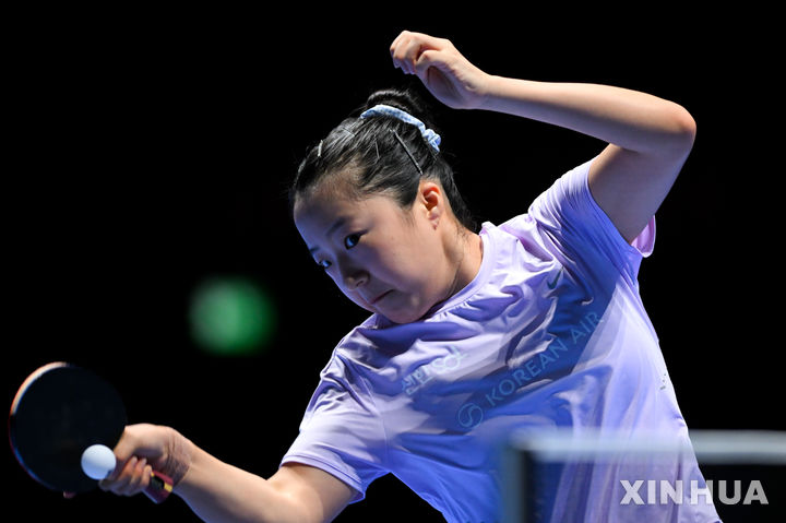 신유빈, 베리스트룀 꺾고 ITTF 월드컵 조별 리그 첫 승