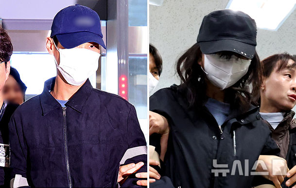 대구 캐리어 시신 부부, 침묵한 채 구속 전 피의자 심문 출석 [뉴시스Pic]