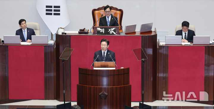 이재명 대통령, 26.2조 규모 전쟁추경 시정연설…민생경제는 전시 상황' [뉴시스Pic]