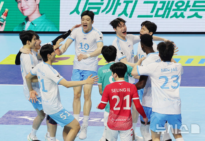 챔피언결정전 1차전 승리한 대한항공