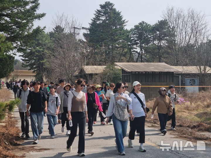 의정부워킹페스타서 CRC 내부 걷는 참가자들