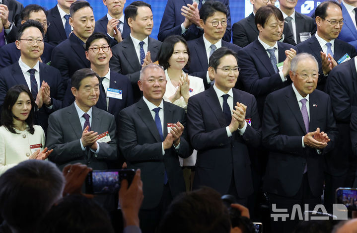 한-프랑스 경제계 미래대화 폐회식 참석한 이재용-정의선 회장