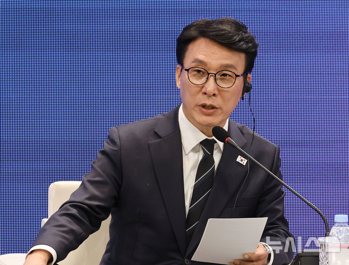 한-프 경제계 미래대화 폐회식 참석한 김민석 총리 