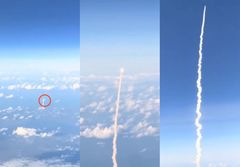 "비행기 창가가 명당"…3만 8000피트 상공서 포착된 '아르테미스 2호' 