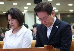이재명 대통령, 한국교회 부활절 연합예배 참석해 축사 '중동 전쟁으로 인한 국가 위기 극복 온 힘'[뉴시스Pic]