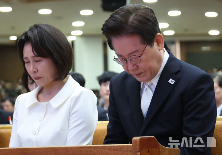 이재명 대통령, 한국교회 부활절 연합예배 참석해 축사 '중동 전쟁으로 인한 국가 위기 극복 온 힘'[뉴시스Pic]