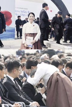 김미경, 제주 4.3 추념식 참석…"하영 속았수다"