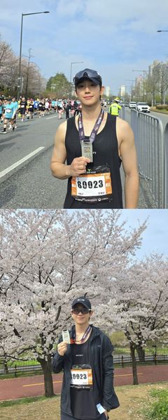 정해인, 마라톤 대회서도 '남친짤' 완성