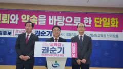 [6·3경남]권순기 "25일 전에 보수 후보 '통 큰 단일화' 하자"