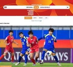 U-20 여자축구, '디펜딩 챔프' 북한에 0-5 완패…B조 2위로 8강행
