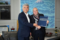 정원주 대우건설 회장, 佛 도미니크 페로와 협력방안 논의