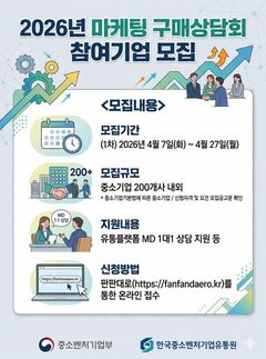 "MD와 컨설팅 기회"…한유원, '구매상담회' 참여사 모집