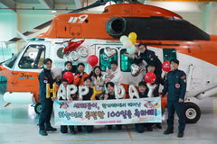 새해 첫날 소방헬기서 태어난 '하늘이'…"백일 됐어요"