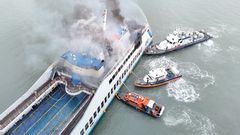 해남 땅끝항서 621t급 여객선 불…4시간 20분 만에 완진(종합)