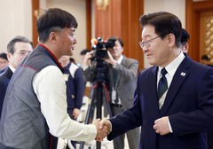 李 만난 양경수…"최저임금 대폭인상…일자리 질 높여야"