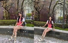 애프터스쿨 주연, 근황 공개…벚꽃 맞으며 롱다리 자랑