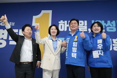 [6·3 시흥] 추미애·문정복, 임병택 지원 사격…‘민주당 원팀’ 강조