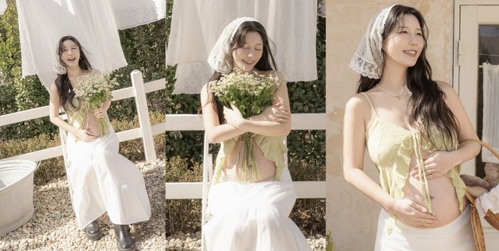 '조성환♥' 나비, 둘째 출산 예고…