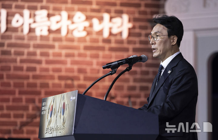 기념사하는 김민석 국무총리