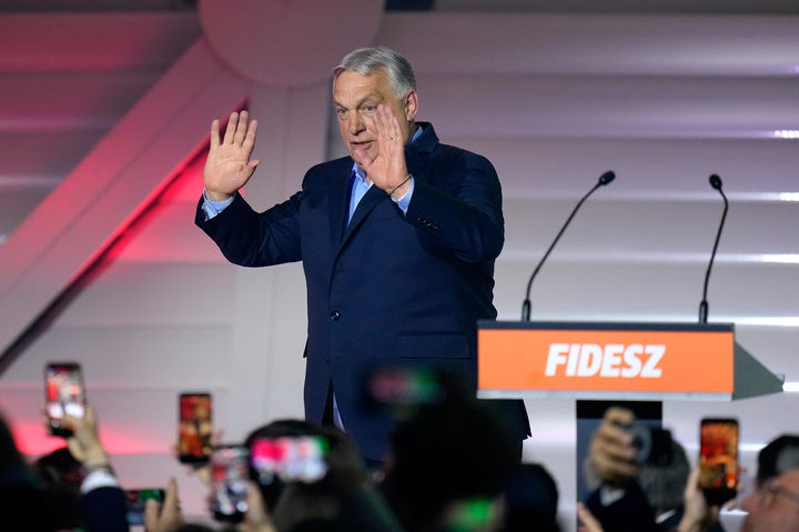 '친러' 빅토르 오르반, 총선 패배… 16년 만에 헝가리 총리직 물러나 [뉴시스Pic]