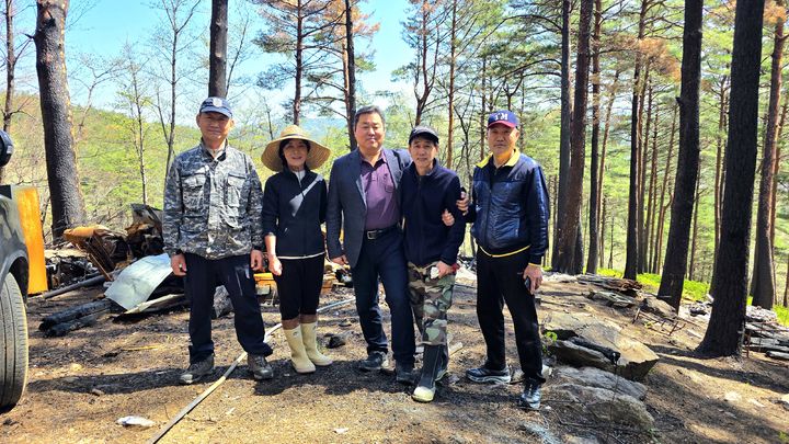 임업인강릉시협, 산불 피해 회원에 성금 150만원 전달