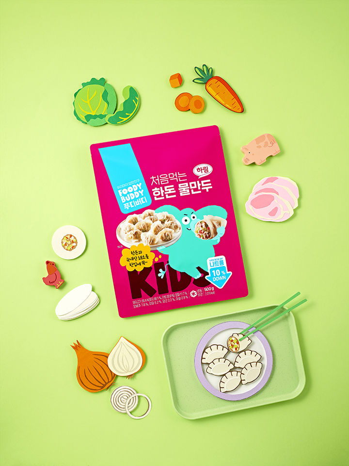 하림 푸디버디, 나트륨 줄인 '처음먹는 한돈 물만두' 출시