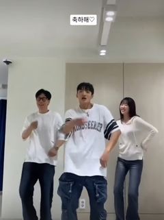 지석진, 지예은♥바타 열애 축하…커플 안무 화제