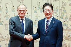 이재명 대통령, 도날드 투스크 폴란드 총리와 정상회담