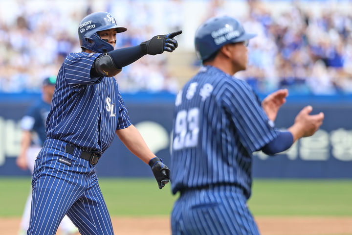 삼성 구자욱, 왼쪽 갈비뼈 실금…박진만 감독 "복귀 시기 판단 어려워"