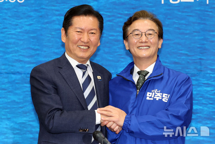 정청래 "전재수는 부산 중흥의 꿈을 현실로 만들 사람" [뉴시스Pic]